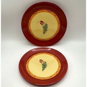 Set of 2 Gail Pittman Siena Salad Plates 7.5" Southern Living at Home Ceramic